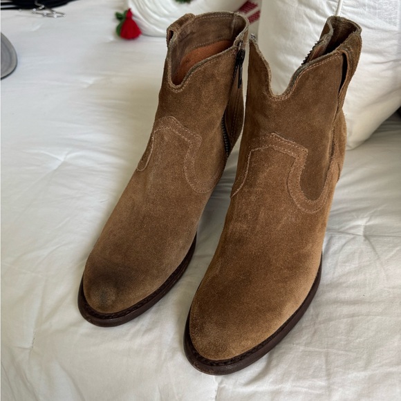 Frye Women’s Suede Ankle Boots - Brown - Picture 2 of 8